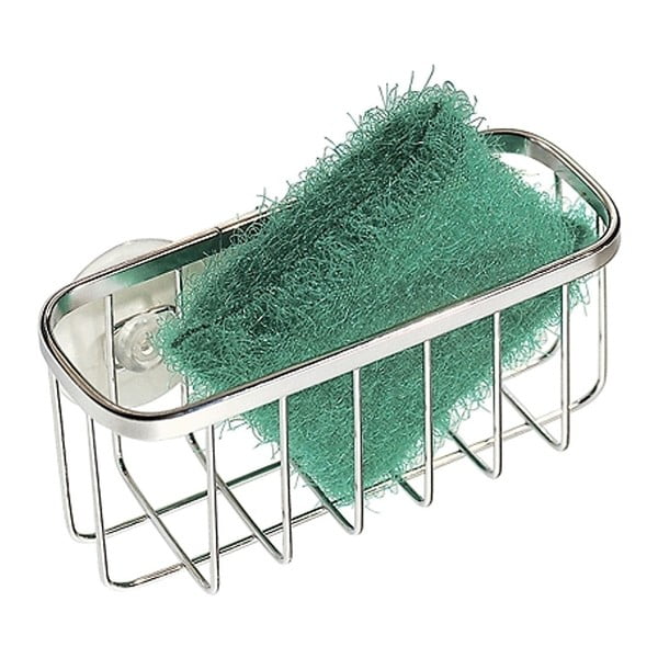 Kovový odkladací držiak na špongiu s prísavkami iDesign Gia-image-2