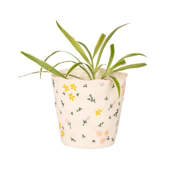 Kameninový obal na kvetináč ø 11 cm Ditsy Floral – Sass & Belle-image-3