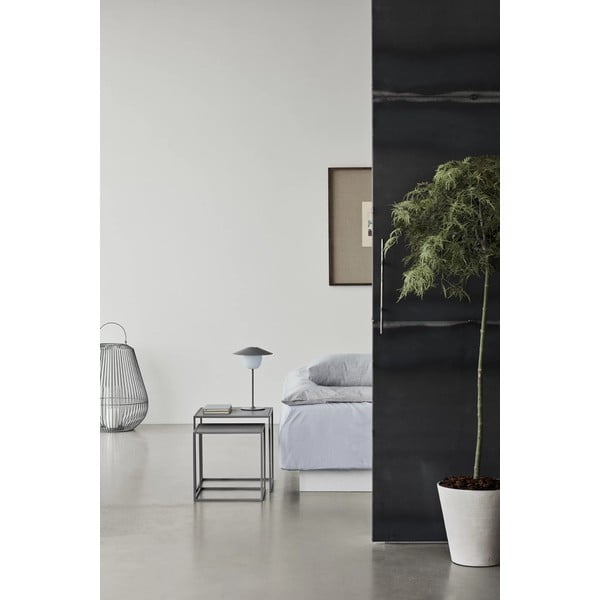 Svetlosivé kovové konferenčné stolíky v súprave 2 ks 40x40 cm Fera – Blomus-image-1