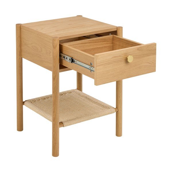 Nočný stolík v dekore duba v svetloprírodnej farbe Monfort – Actona-image-3