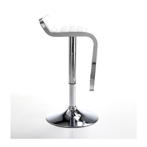 Biela/v striebornej farbe barová stolička 67 cm Snappy – Tomasucci-image-2