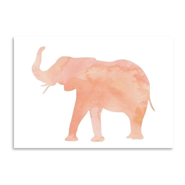 Plagát Americanflat Elephant Blush, 30 x 42 cm
