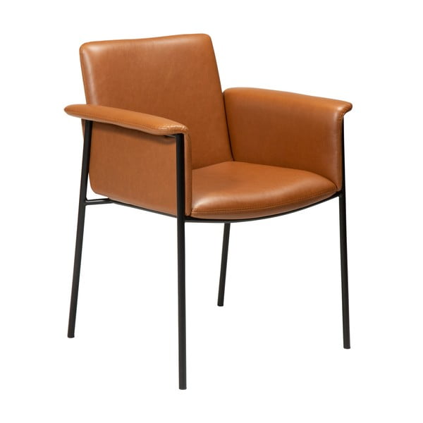 Hnedá jedálenská stolička z imitácie kože DAN-FORM Denmark Vale