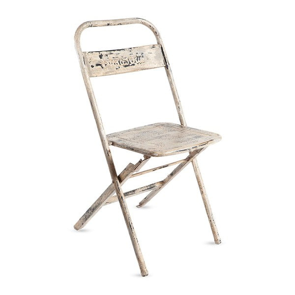 Skladacia ručne vyrábaná stolička z recyklovaného kovu RGE Mash