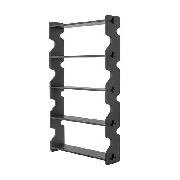 Čierna knižnica z borovicového dreva 84x140x20 cm Savoya – Bloomingville-image-2