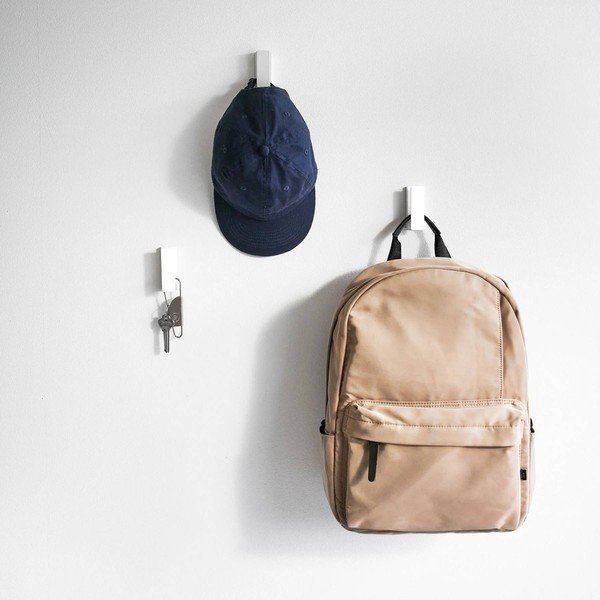 Biele nástenné kovové háčiky v súprave 3 ks Tower – YAMAZAKI-image-1