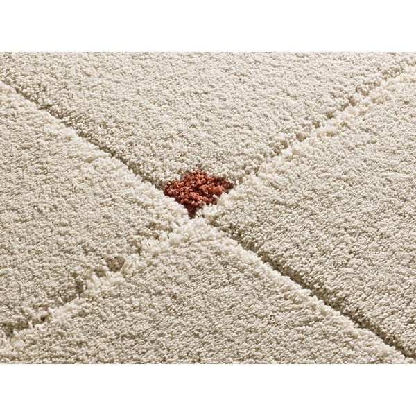 Koberec v tehlovej a krémovej farbe 133x190 cm Brenda – Universal-image-2