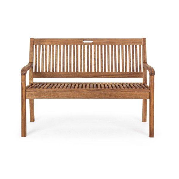 Drevená záhradná lavica v prírodnej farbe Noemi – Bizzotto