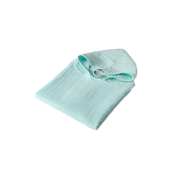 Mušelínové detské pončo v mentolovej farbe Juno – Foutastic