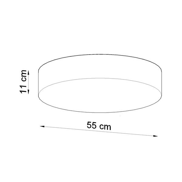 Stropné svietidlo v striebornej farbe ø 55 cm Atis – Sollux-image-3