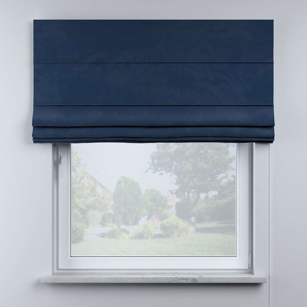 Modrá rímska roleta 170x130 cm Posh Velvet - Yellow Tipi-image-1