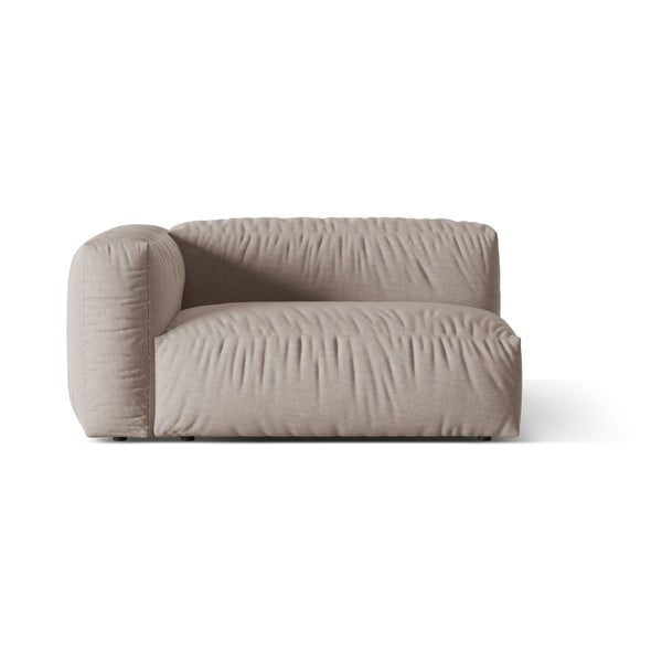 Béžový modul pohovky (ľavý roh) Martina – Micadoni Home
