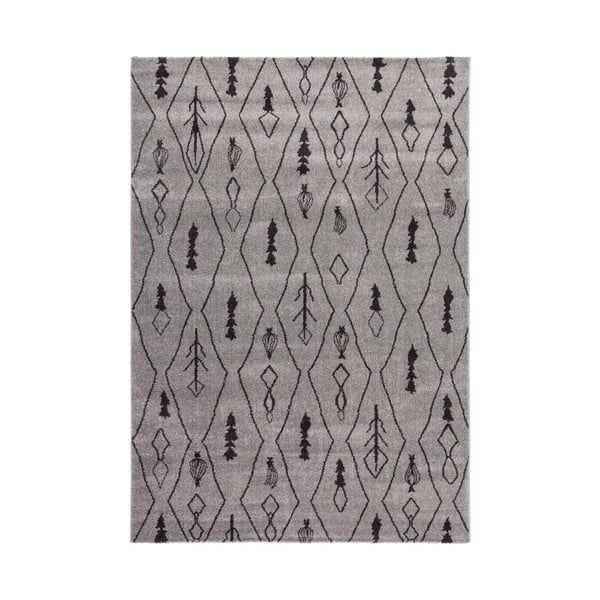 Sivý koberec Tassala, 120 x 170 cm