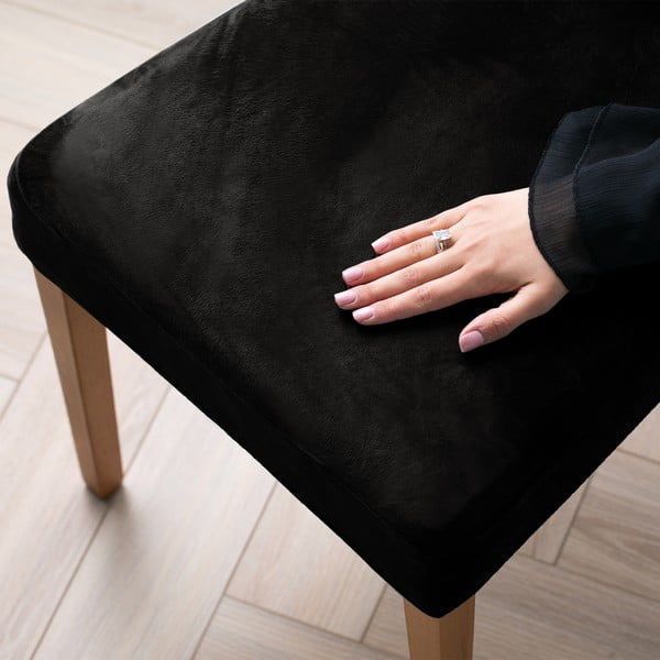 Čierny napínací poťah na stoličku 48 cm Sento – Restilo-image-1