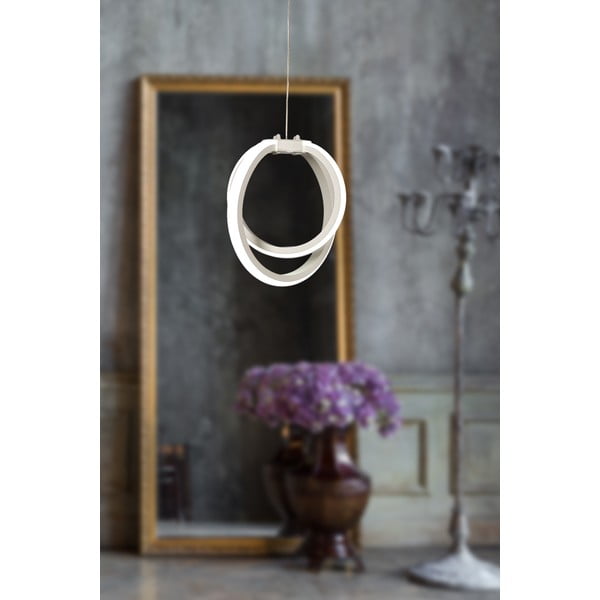 Biele kovové LED závesné svietidlo ø 25 cm Sezen – Squid Lighting-image-1