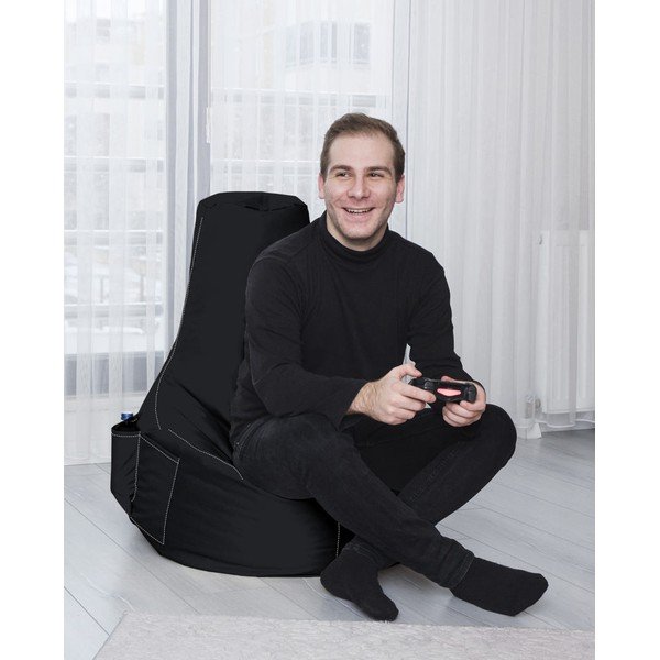 Čierny sedací vak EVA Sport – Floriane Garden-image-2