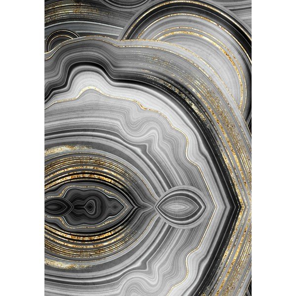 Sivé/v zlatej farbe kúpeľňové predložky v súprave 2 ks 60x100 cm CT – Foutastic-image-2