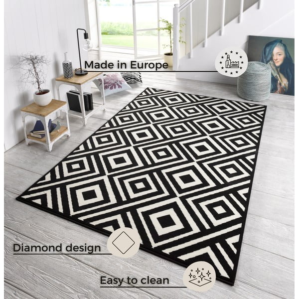 Čierno-biely koberec Zala Living Art, 140 × 200 cm-image-3