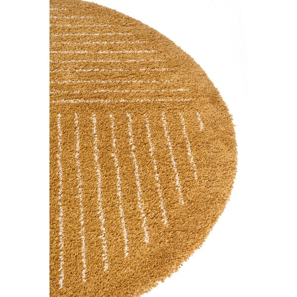 Okrovožltý okrúhly koberec ø 120 cm Dion – Hanse Home-image-4