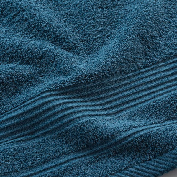 Tmavomodrý froté bavlnený uterák 50x90 cm Tendresse – douceur d'intérieur-image-2