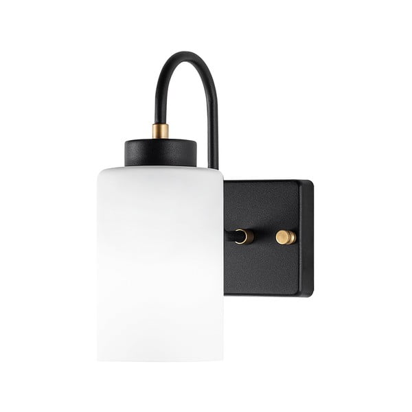 Čiernobiele nástenné svietidlo ø 10 cm Duzsuz – Opviq lights