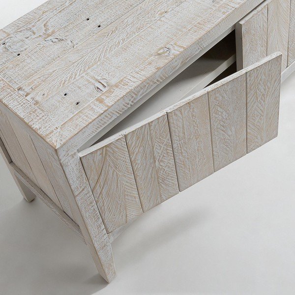 Biely TV stolík Kave Home Woody-image-1