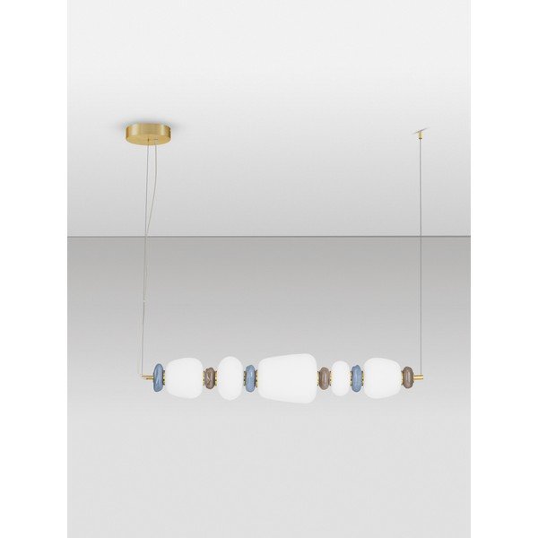 Biele/v zlatej farbe kovové LED závesné svietidlo so stmievačom s porcelánovým tienidlom/so skleneným tienidlom Palo – Nova Luce-image-3