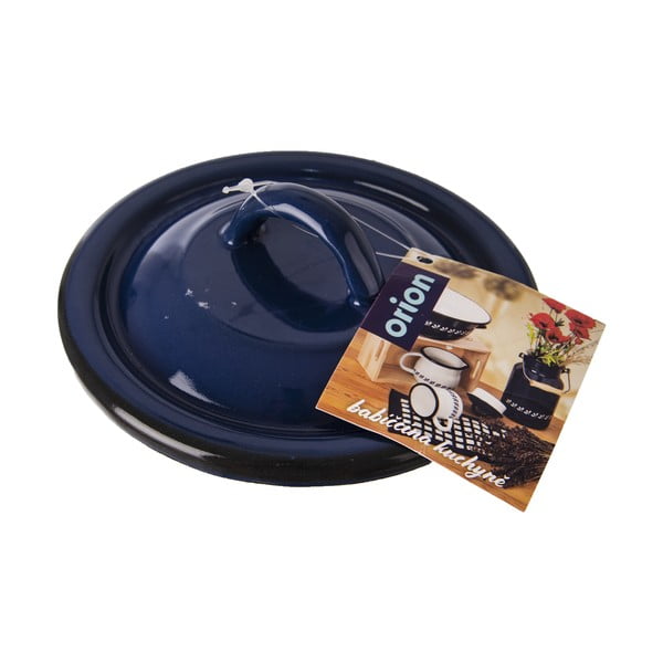 Modrá smaltovaná pokrievka Orion, ⌀ 14 cm-image-3