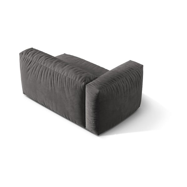 Sivý zamatový modul pohovky (ľavý roh) Martina – Micadoni -image-2