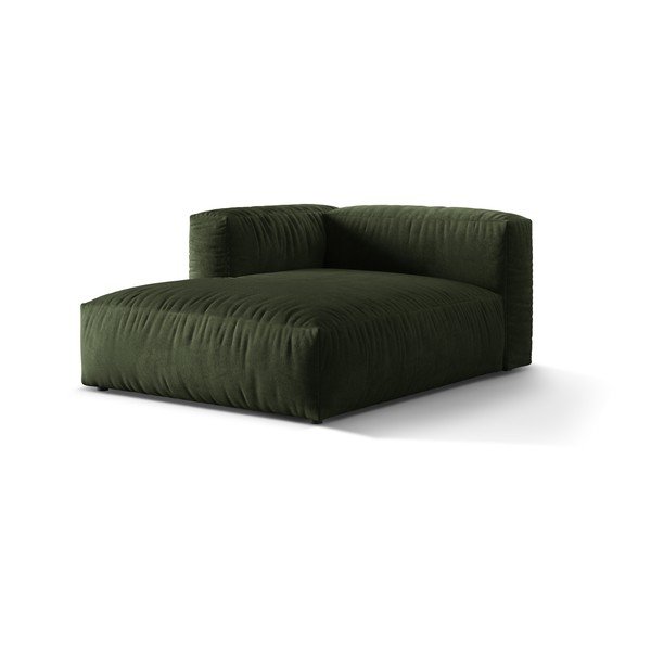 Zelený zamatový modul pohovky (ľavý roh) Martina – Micadoni -image-1