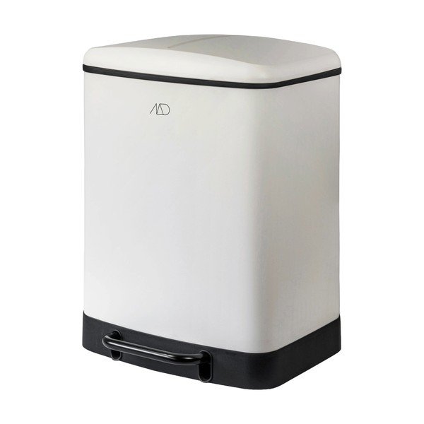 Biely kovový pedálový odpadkový kôš na triedený odpad 24 l Wonda – Mette Ditmer Denmark