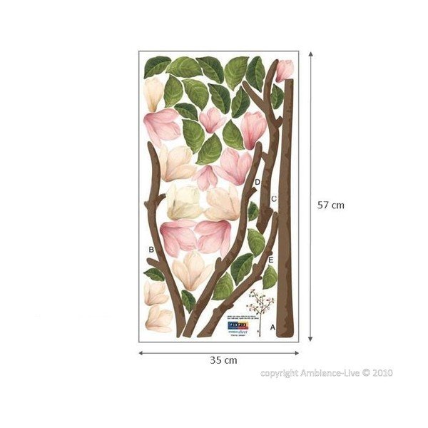 Samolepka Ambiance Pink Magnolia-image-1