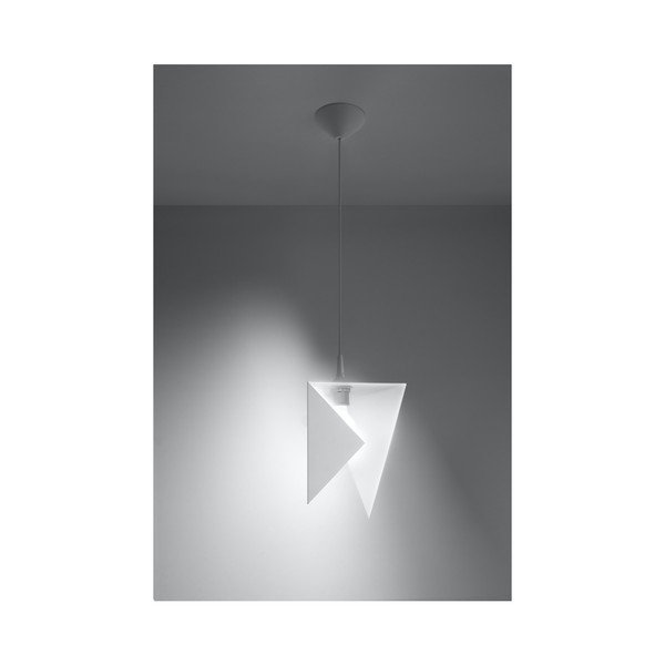 Biele závesné svietidlo Sollux Trigono-image-1