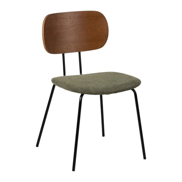 Zeleno-hnedé jedálenské stoličky v súprave 4 ks Cleo – Ixia