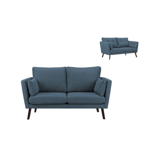 Tmavomodrá dvojmiestna pohovka Mazzini Sofas Elena-image-1