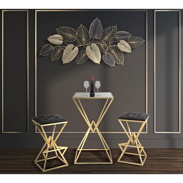 Kovová závesná dekorácia so vzorom listov Mauro Ferretti Century -A-, 131 x 61 cm-image-1