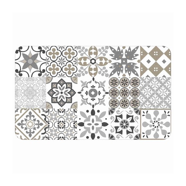 Biely koberec z PVC 45x75 cm Salou – douceur d'intérieur