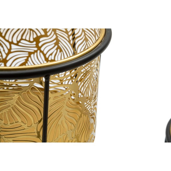 Súprava 2 stojanov na kvetináč v zlatej farbe Mauro Ferretti Leavy, výška 40 cm-image-4