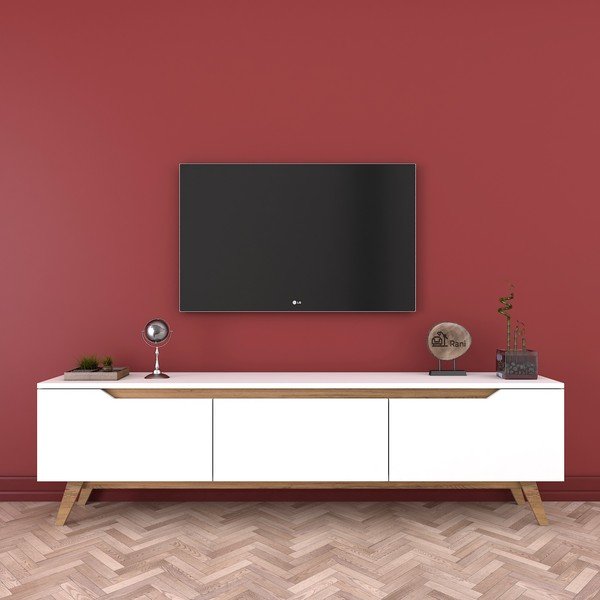 Biely TV stolík Wren-image-4
