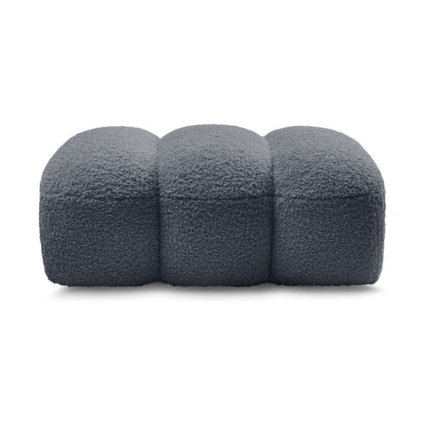 Tmavosivá podnožka z textílie buklé Hippolyte – Bobochic Paris