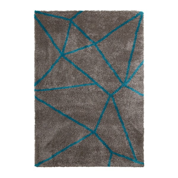 Sivo-modrý koberec Think Rugs Royal Nomadic Grey & Blue, 160 × 230 cm