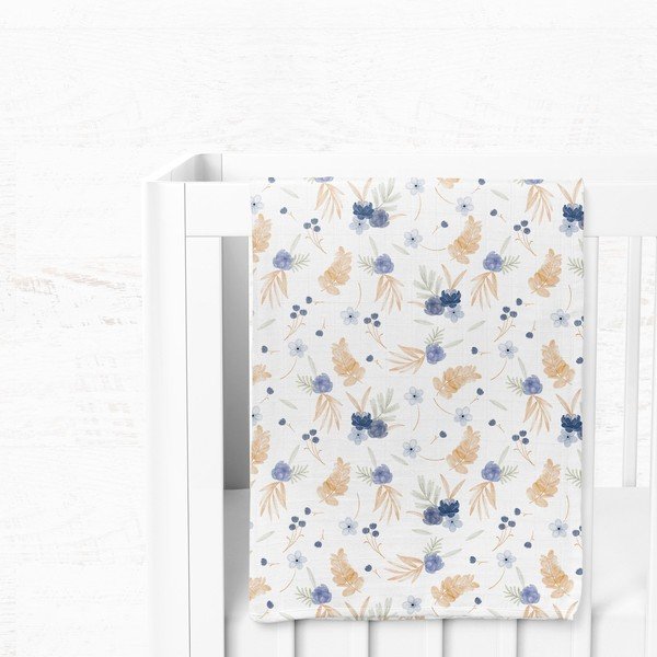 Biela mušelínová detská deka 75x100 cm Mina – Mijolnir-image-3