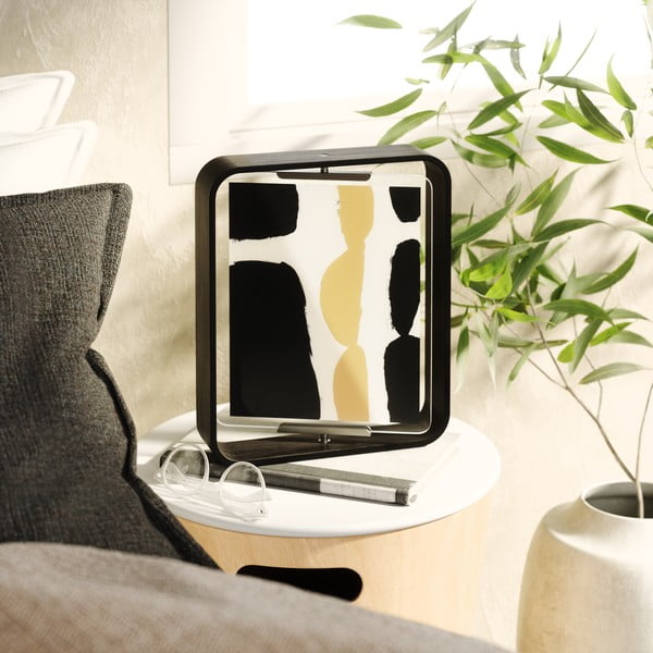 Čierny drevený stojací rámček 26x31,5 cm Bellwood – Umbra-image-3