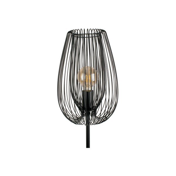 Čierna stojacia lampa Leitmotiv Lucid, výška 150 cm-image-4