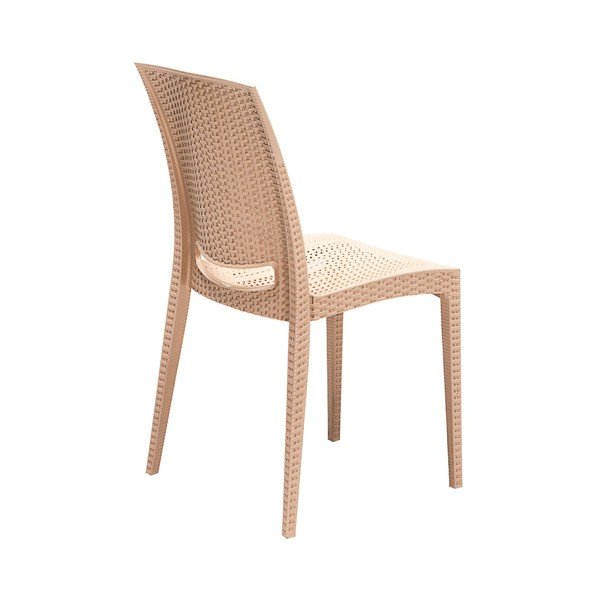 Béžová záhradná jedálenská súprava z umelého ratanu pre 4 Rattan – Floriane Garden-image-4