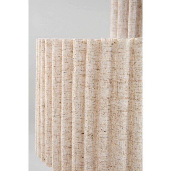Béžové ľanové závesné svietidlo ø 40 cm Alina – Jotex-image-4