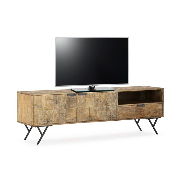 TV stolík z mangového dreva v prírodnej farbe 175x55x40 cm Priya – MOME-image-3