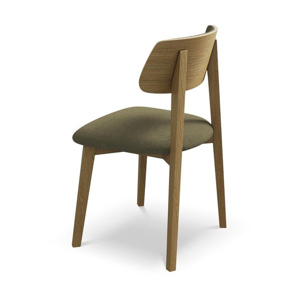 Zelená jedálenská stolička z masívneho dreva Niu – Makamii-image-3