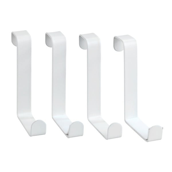 Sada 4 bielych závesných háčikov Wenko Home-image-2