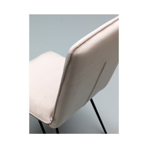 Sada 4 sivých jedálenských stoličiek s čiernou podnožou Design Twist Elice-image-3